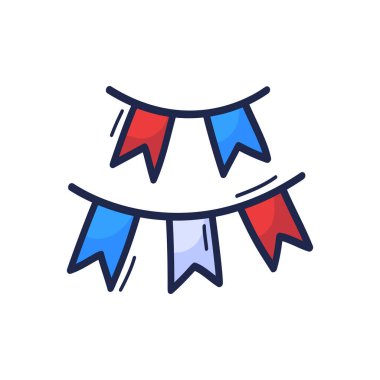 Karikatür stili renklerle çizilmiş şirin karalama bohçaları Temmuz tasarımlarının 4 'üncüsü