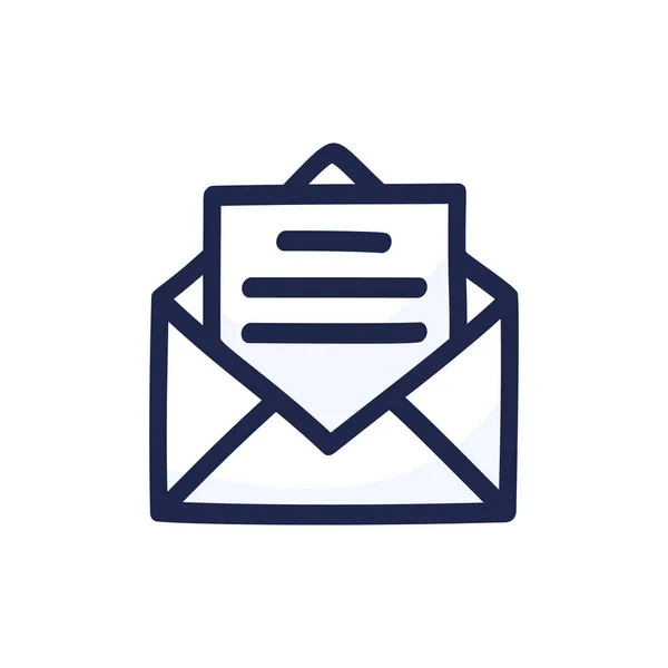 Handgezeichnetes Mail Symbol Für Website Design Mobile Anwendung Isoliert Auf — Stockvektor