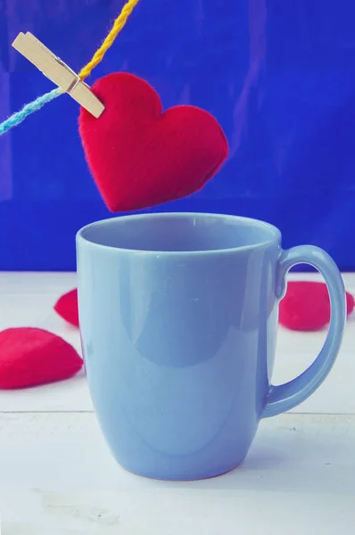 День святого Валентина фон сердца — стоковое фото