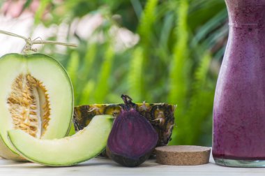 Pancar suyu Bahçe, closeup ahşap tablo