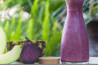 Pancar suyu Bahçe, closeup ahşap tablo