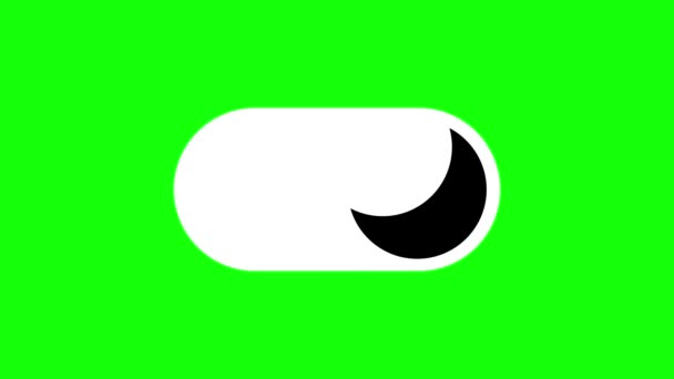 Включение Выключение Кнопок Экранах Телефонов Планшетов Кнопка Переключения Зеленой Хроме — стоковое видео