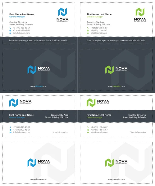 Επαγγελματική κάρτα Nova 1 — Διανυσματικό Αρχείο