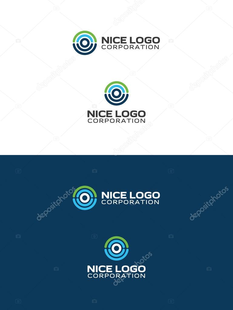 Tomography logo, modern healthcare logotype, diagnosis of diseases