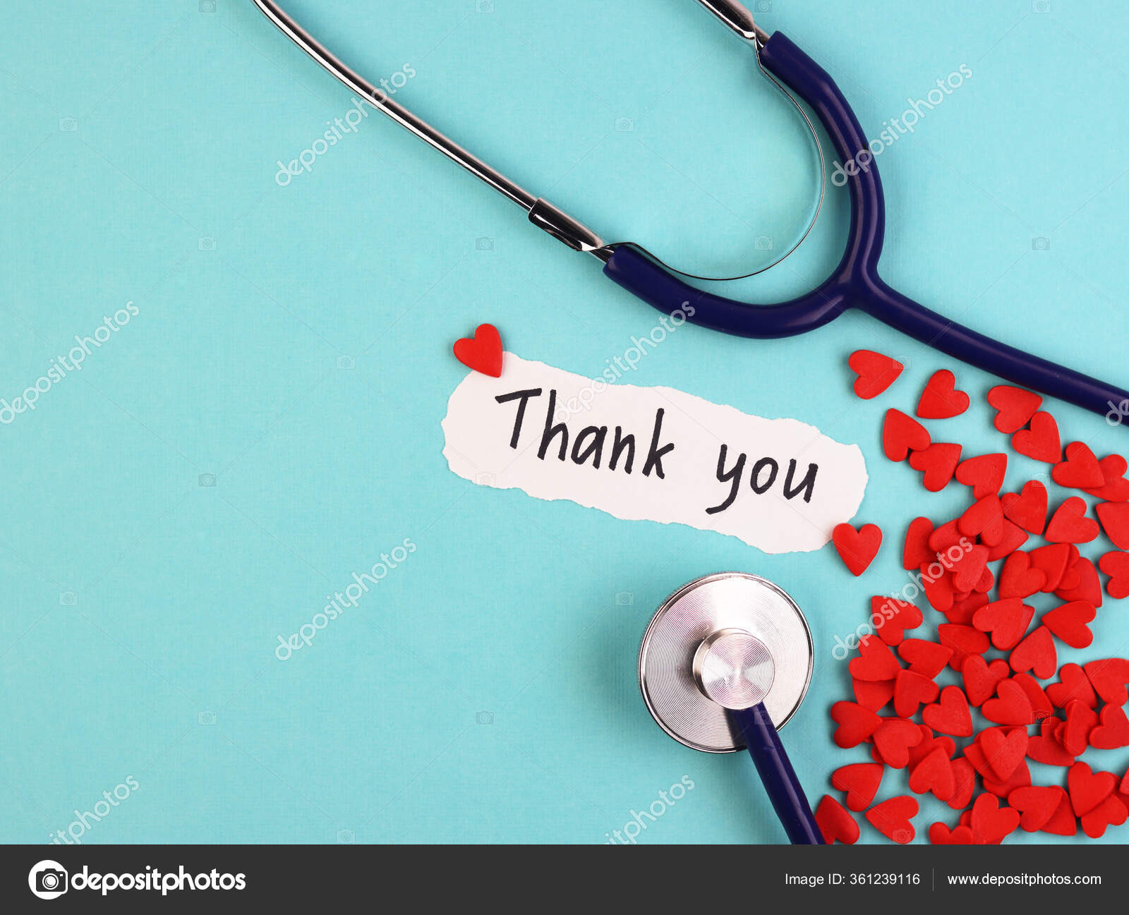 Phrase Thank You Hospital Workers Banner Hand Gratitude Healthcare