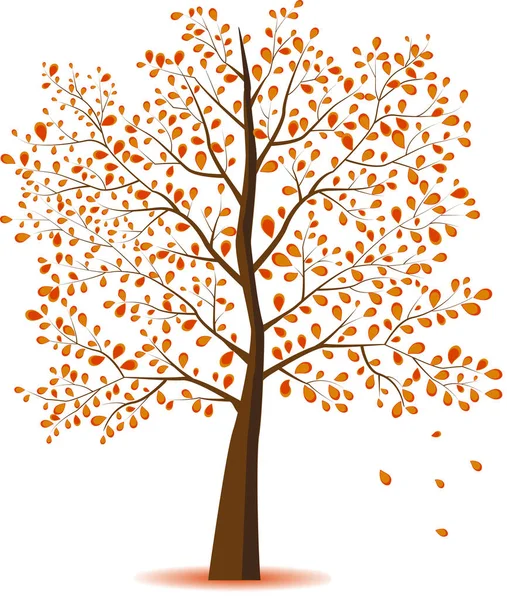 Плоское дерево — стоковый вектор