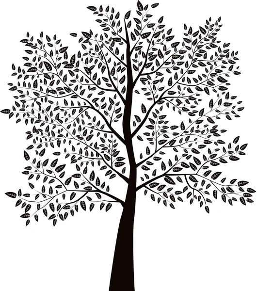 Плоское дерево — стоковый вектор