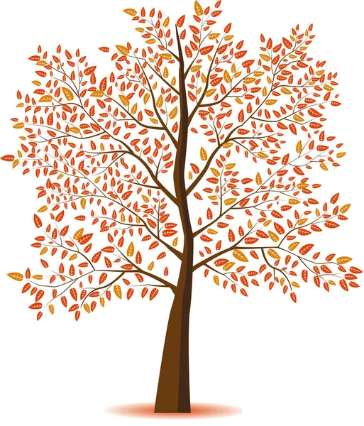 Árbol de estilo plano — Vector de stock