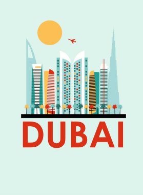 Dubai şehir kartpostal