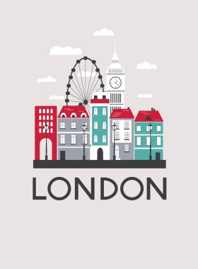 Londra şehir kartpostal