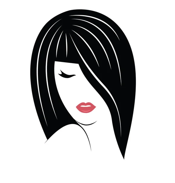 Young woman face avatar — Stock Vector