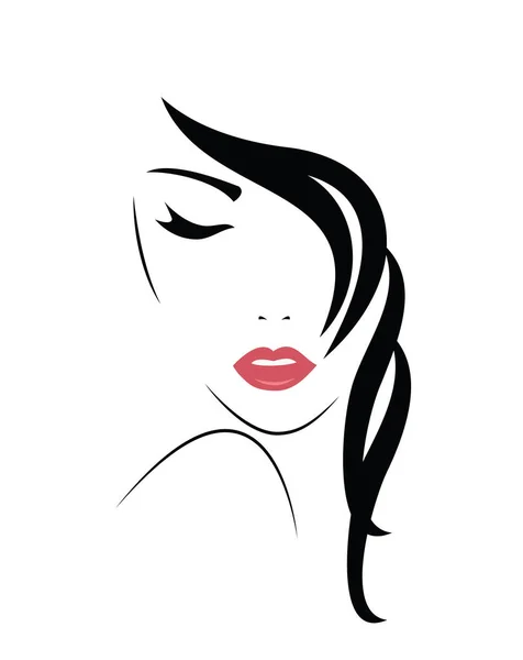 Mujer joven cara avatar — Vector de stock