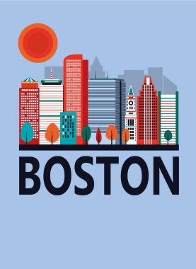 Boston şehir binaları 