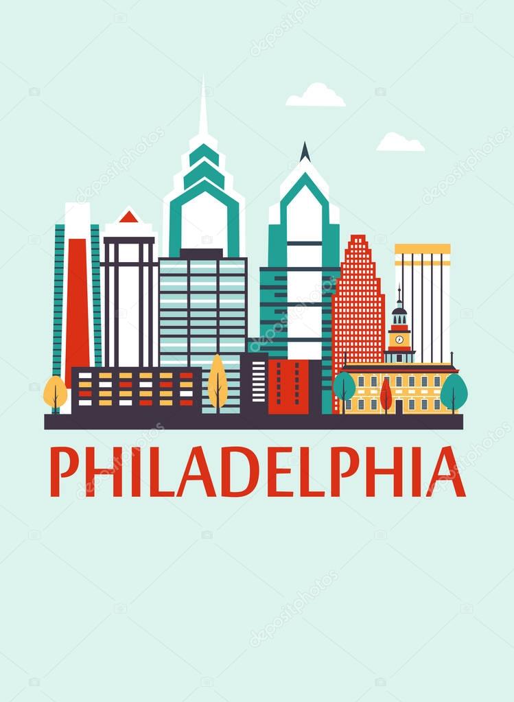 Philadelphia city buildings 