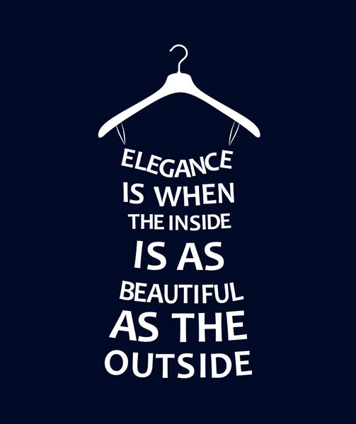 Fashion Woman Dress Quote Elegance Vektor - Stok Vektor