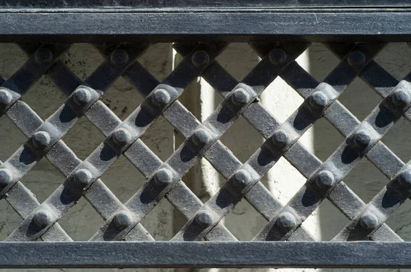 Old Modern Decorative Forged Metal Elements Fences Gates Window Gratings — Stock Photo, Image