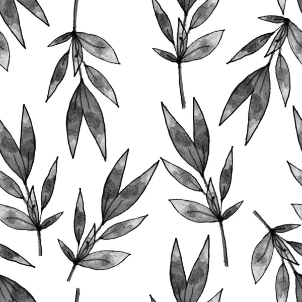 Seamless pattern of leaves. Tropical leaves. Print for fabric and other surfaces.