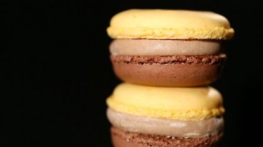 Mükemmel bir şekerleme başyapıt, iştah açıcı tatlı macaron, lezzetli tatlı