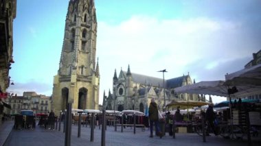 Pey-Berland Kulesi, Bordeaux, Fransa'nın ünlü landmark güzel görünüm