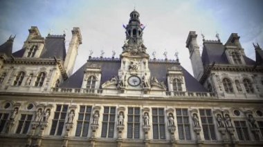 Hotel de Ville de Paris, Fransa'da, güzel Avrupa mimari gezi