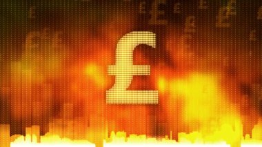 Pound işareti, ateşli arka planda darbe para kuralları dünya, açgözlülük, obsession