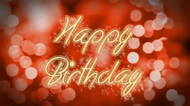 Romantik arka plan, yaratıcı mutlu doğum günü mesajı tebrik, kutlama