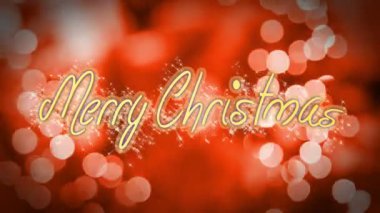 Mutlu Noeller, romantik kırmızı zemin üzerine yaratıcı kutlama mesajı