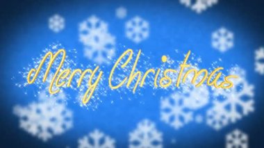 Kış temalı Merry Christmas kutlama mesajı, yaratıcı parlak tebrik