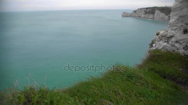 Manş ve kayalık uçurum Etretat, Fransa, doğa ilahi