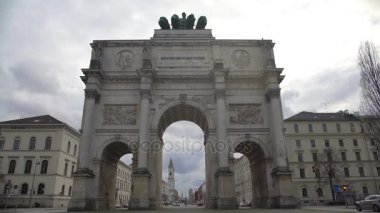 Zafer kapısı Münih şehir merkezi, zafer takı, ünlü turistik görme