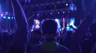 Birçok kişi, konser, popüler şarkıcı için alkış ortak zevk müzik göster