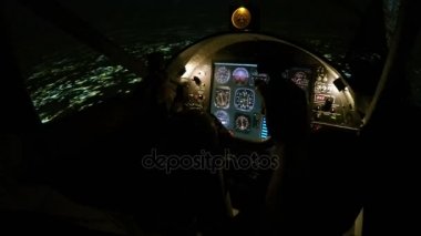 Direksiyon simidi, uçak iniş gece hazırlama holding erkek pilot eller