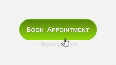 Kitap randevu web arabirimi düğmeyi fare ile farklı renk seçimi