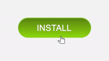 Yükleme web arabirimi düğmesini fare imleç, farklı renk seçimi