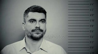 MugShot mahkum, erkek ceza polis merkezinde fotoğrafı