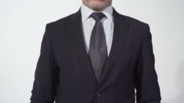 Blackboard iş adamı elinde, işbirliği çizilmiş takım görüntü önde gelen adam