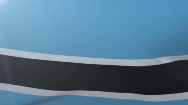 Botsvana bayrak direğine rüzgarda, özgürlük'ın ulusal sembolü sallayarak bayrak