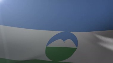 Kabardey-çatışmalar işgalciler özgürlük'ın ulusal sembolü rüzgarda sallayarak bayrak