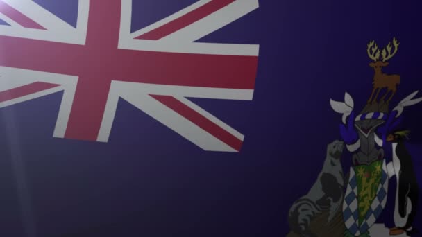 Прапор Південної Георгії та Південних Сандвічевих островів, Національний символ свободи — стокове відео