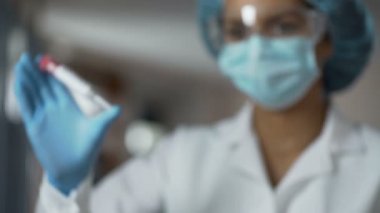 Tüp, laboratuvar işçilerin aşı, sağlık çalışma grip suşu