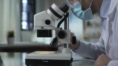 Örnek, sonuçları dizüstü bilgisayarda yazarak bakmanın objektif düşürücü Biyoloji öğrencisi