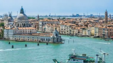 Selam Bazilikası ile Venedik cityscape genelinde kanal, gezi tur, seyahat