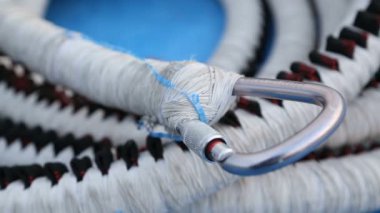 Closeup bungee atlama ipi ayrıntı, Ekstrem Sporlar için güvenlik ekipmanları