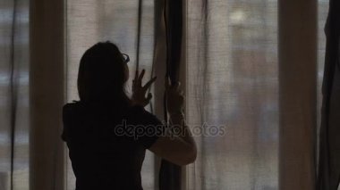 donkere gordijnen — Stockvideo © realcg #26387955 donkere gordijnen — Stockvideo © realcg #26387955