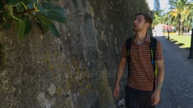 Yeme ve parmak yalama incir meyve şubesinden, ulaşmak için atlama komik turizm