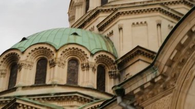Alexander Nevsky kilise Sofya'da turistik cazibe mimari unsurları