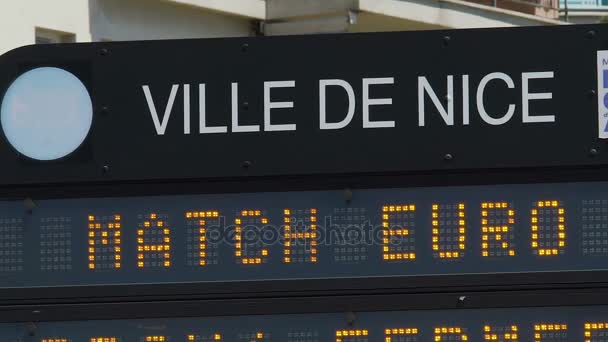Beredning av stadium och utrustning för EM i Nice — Stockvideo