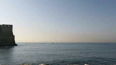 Naples, görünümü kalede yumurta nefes kesen Panoraması sahil sıralamak