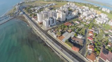 Çarpıcı dron setin şehirde Larnaka, Kıbrıs'ta turizm atış