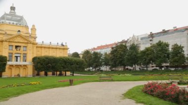Zagreb sanat Pavyonu Kral Tomislav Meydanı, turizm şaşırtıcı görünümü